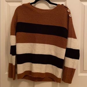 Francesca’s: 3-Toned Striped Sweater